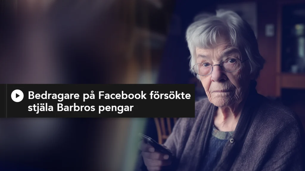 Bedragare på Facebook försökte stjäla Barbros pengar - Nyheter från SR P4 - Bedrägeri vanliga tecken